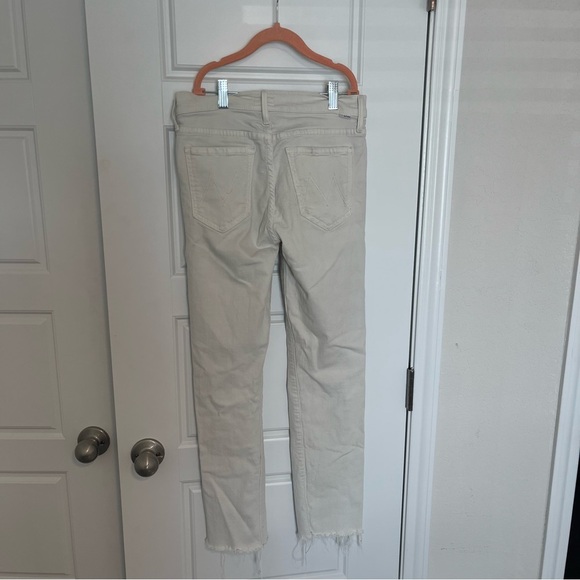 Mother Jeans Women's 26 White Denim The Rascal Ankle Snippet - Picture 6 of 10